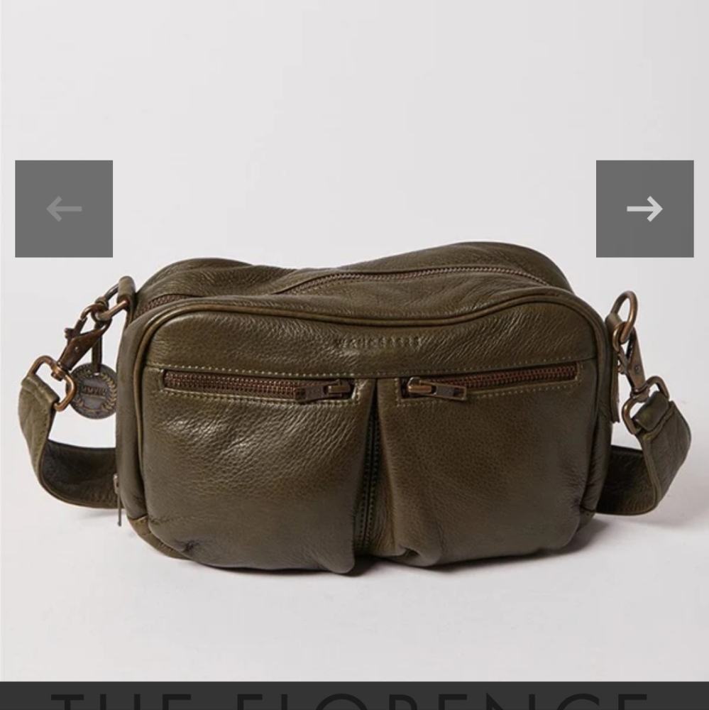Leather camera travel bag